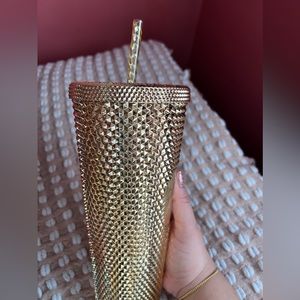 New Rockstud Gold Starbucks Tumbler